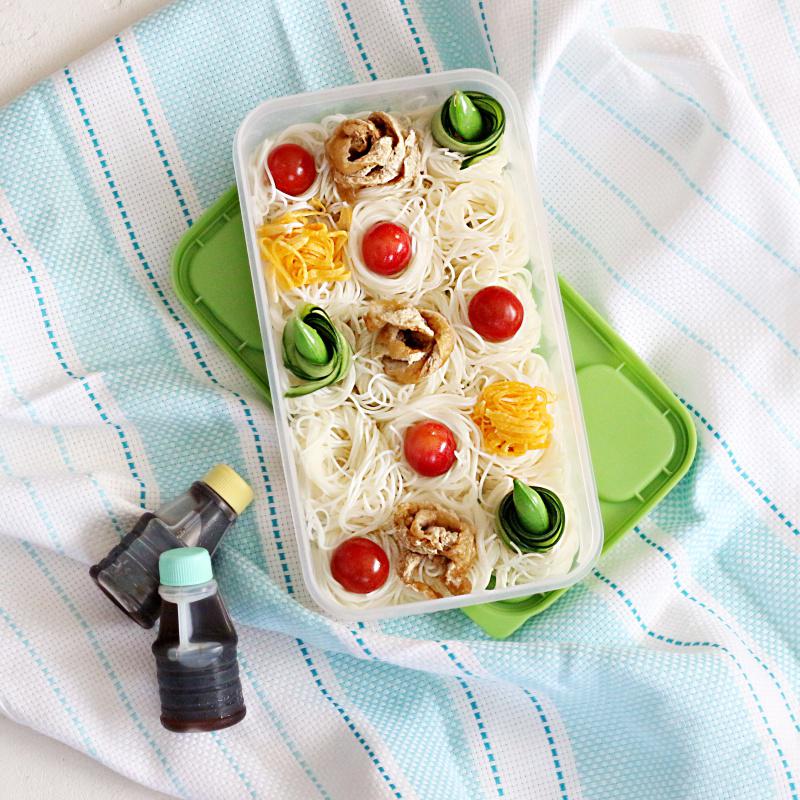 冷たい麺　お弁当　そうめん　冷やし　うどん　弁当　MG_3066
