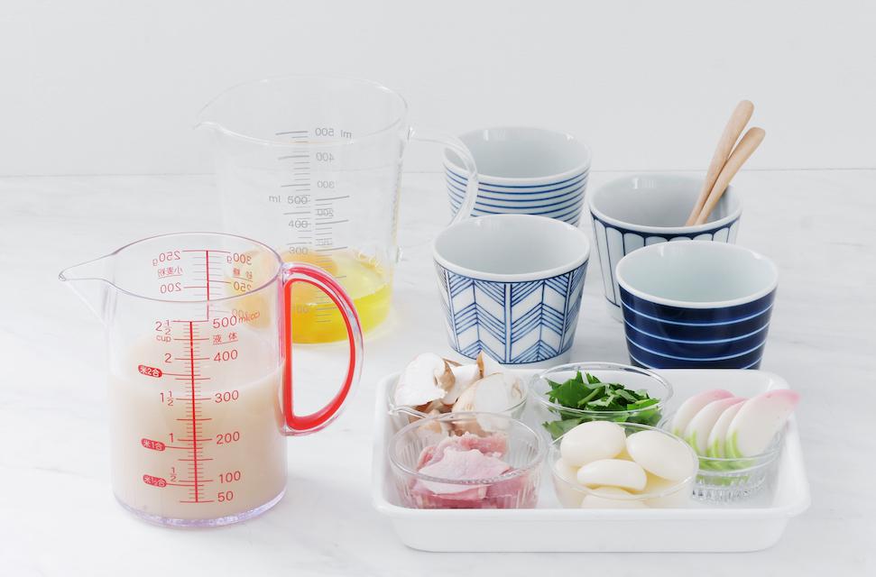 w茶碗蒸し材料 