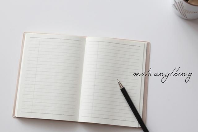 write anything